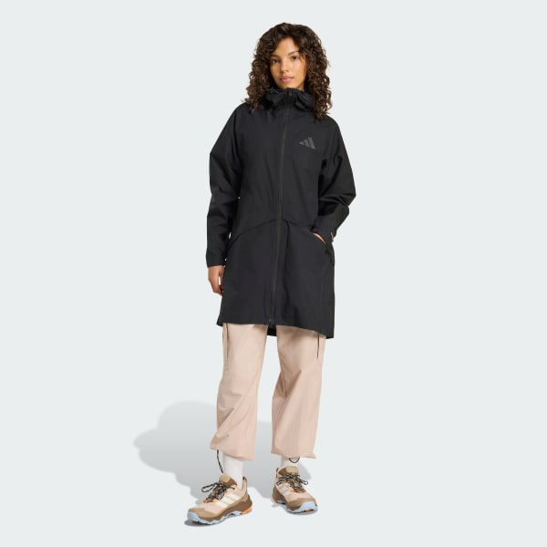 Zwart Terrex Multi 2 Layer CLIMAPROOF Parka Regenjack