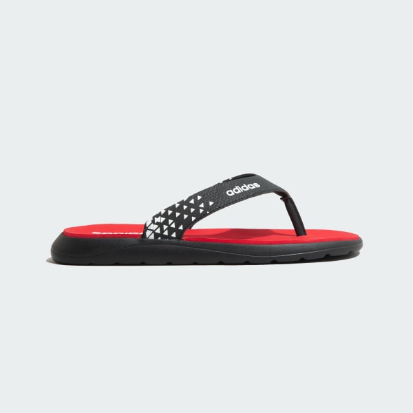 Red Meridian Flip Flops