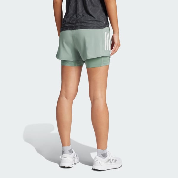 Πράσινο Own the Run Climacool 2-in-1 Shorts