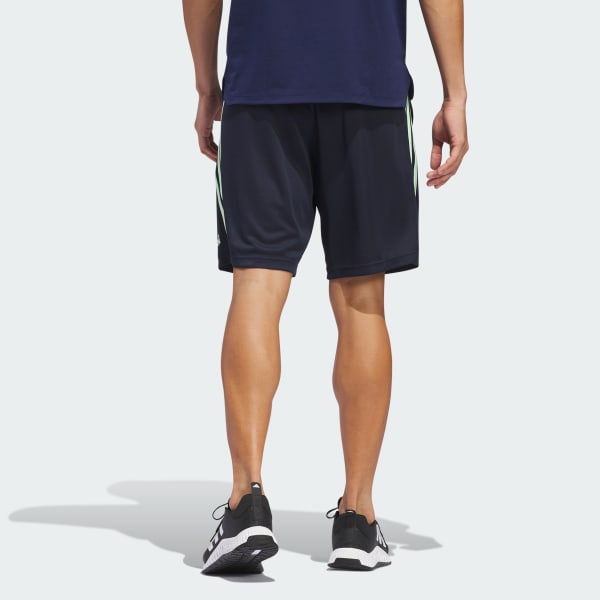 Azul Shorts Malha adidas Três Listras AEROREADY