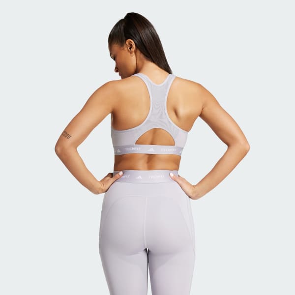 Gris Brassière col montant maintien moyen Techfit