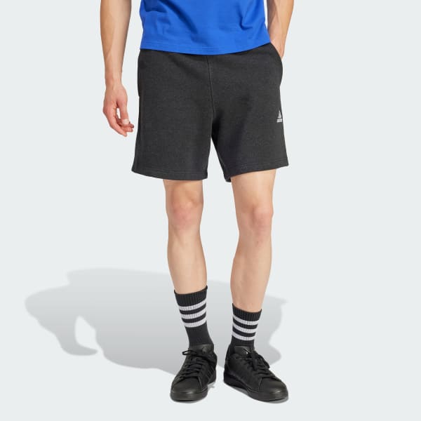 Black Seasonal Essentials Mélange Shorts