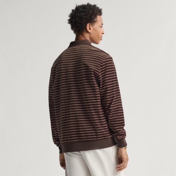 Marron Polo manches longues velours Originals