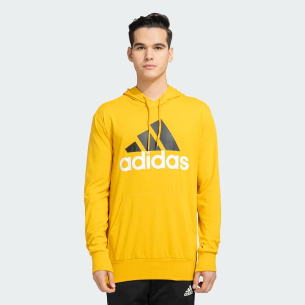 adidas BIG LOGO FRENCH TERRY HOODIE Yellow adidas India