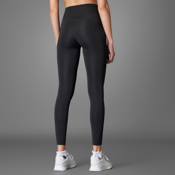 Schwarz Optime Heritage Full-Length Leggings