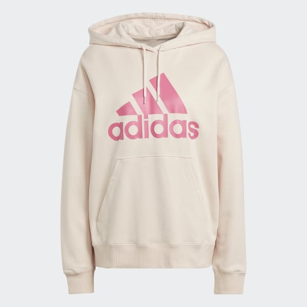 adidas Lifestyle Logo US - Women\'s Pink Hoodie adidas | Big | Terry Essentials French Oversized