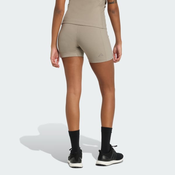 Beige adidas x Fortnite Biker Shorts
