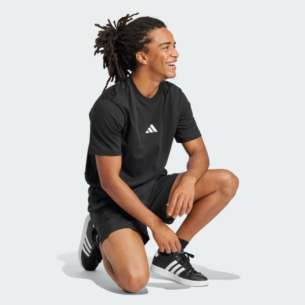 Czerń Koszulka Essentials Small Logo Single Jersey