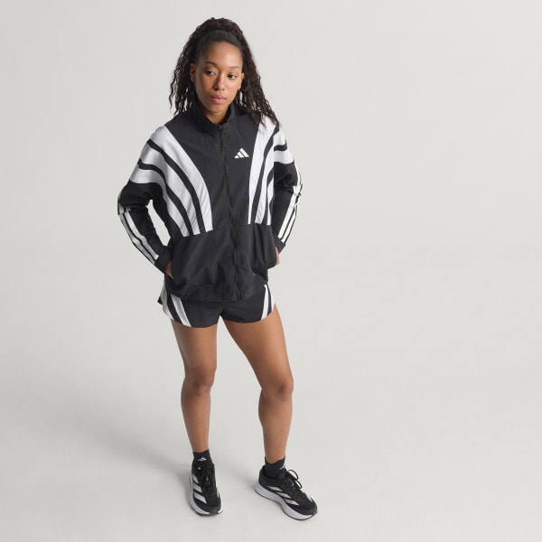 ウォーキング・ランニングウェア archive adidas set-up track jacket flare adidas Adizero Archive Running Jacket - Black | Free