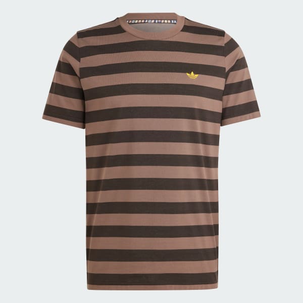 Marron STRIPED TEE
