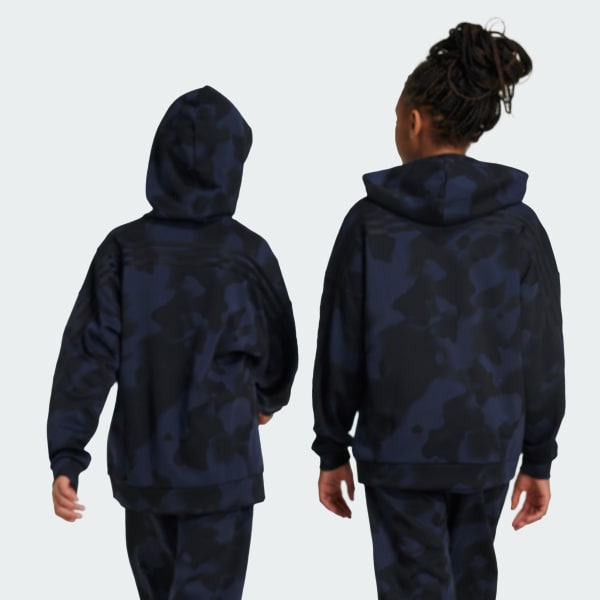 adidas Future Icons Camo Printed Hoodie Kids Black adidas UK
