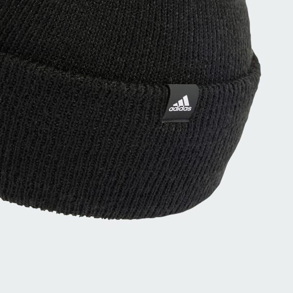 Zwart 3-Stripes Beanie