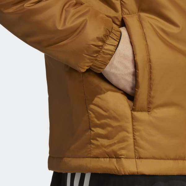 Brązowy Essentials Insulated Hooded Jacket