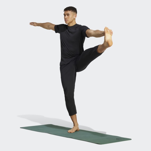 Negro Polo de Entrenamiento Yoga