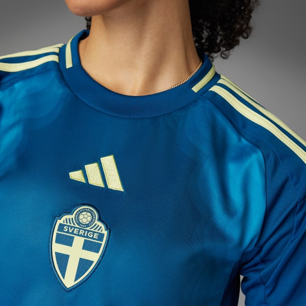 Niebieski Koszulka Sweden 25 (Women's Team) Away