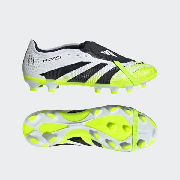 Branco Botas de Futebol com Língua Dobrada Predator Pro – Vários pisos