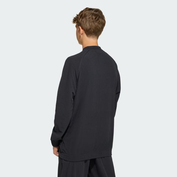 cierna TEPLÁKOVÝ TOP SST OVERSIZED CORDUROY