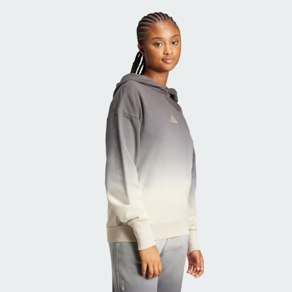 Beige Felpa con cappuccio ALL SZN Loose Dip-Dye