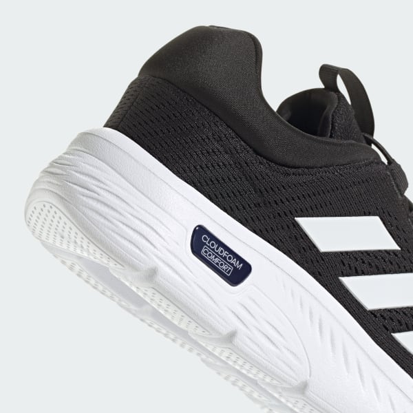 Adidas cloudfoam black and white shoes new arrivals