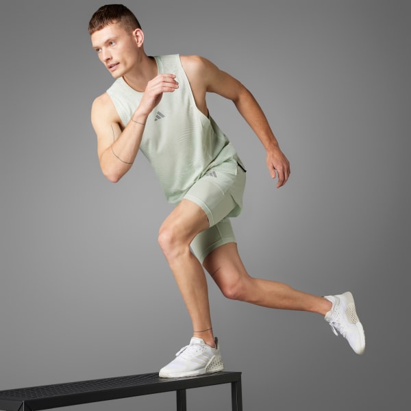 Blanco Playera sin Mangas de Entrenamiento Designed for Training HEAT.RDY HIIT