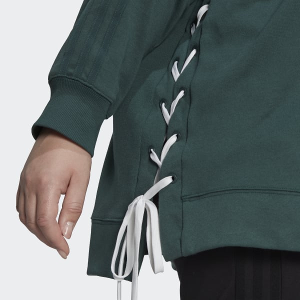 Vert Sweat-shirt ras-du-cou à lacets Always Original (Grandes tailles) ZK859
