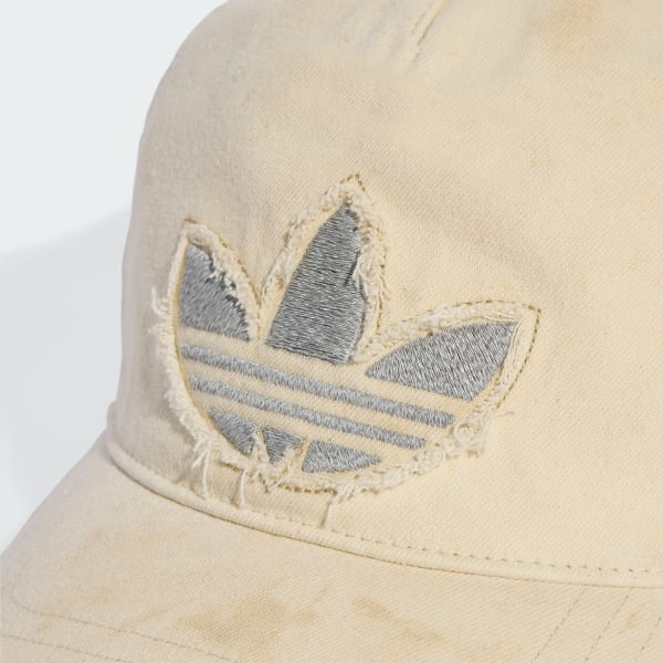 Beige Gorra de Béisbol con Efecto Lavado