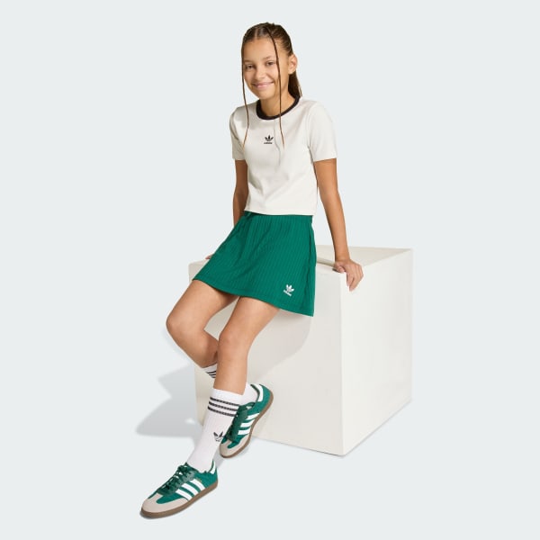 White Tight Mini Rib T-Shirt