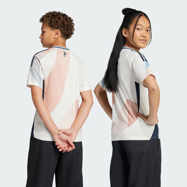 Weiss Spanien 25 Frauenteam Kids Auswärtstrikot