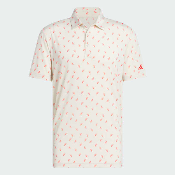 Beige Ultimate365 Printed Mesh Polo Shirt