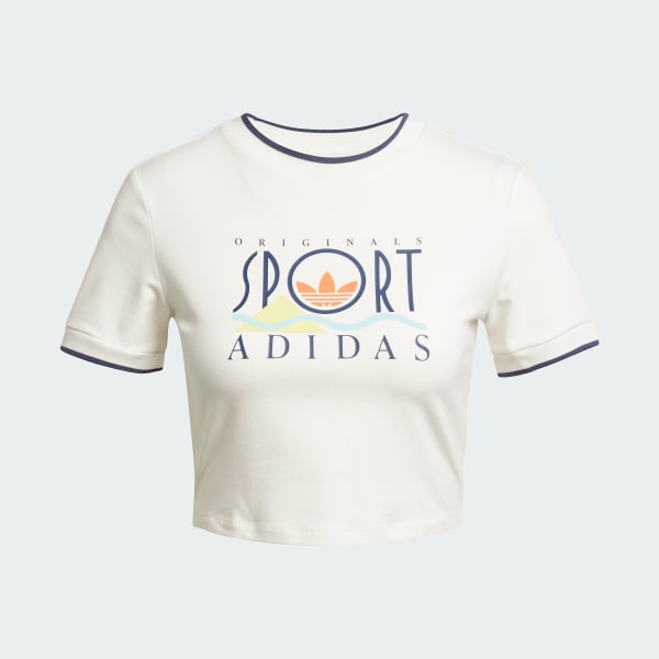 adidas Sport Graphic ベビー半袖Tシャツ - ホワイト