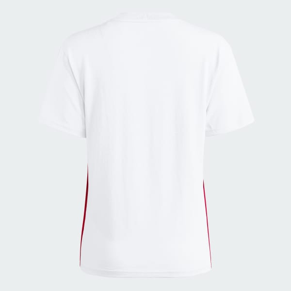 White Indiana Essentials 3-Stripes Cotton Tee
