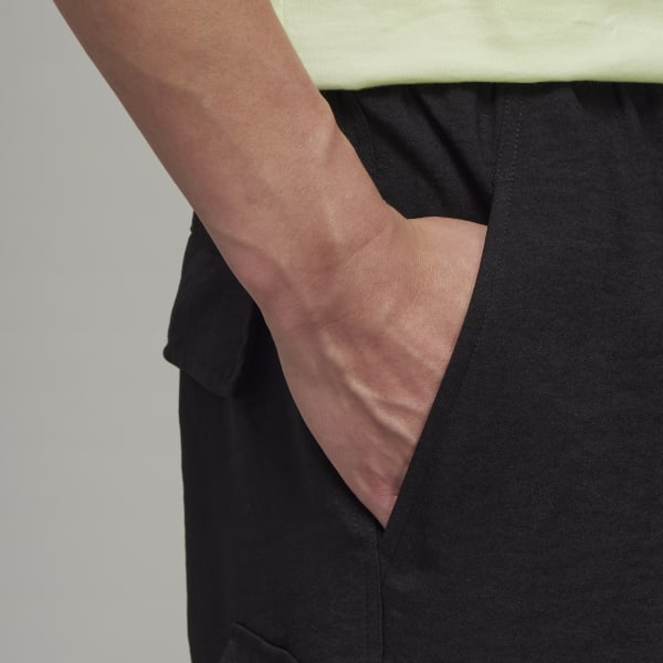 Black Y-3 Classic Sport Uniform Cuffed Cargo Pants QY442