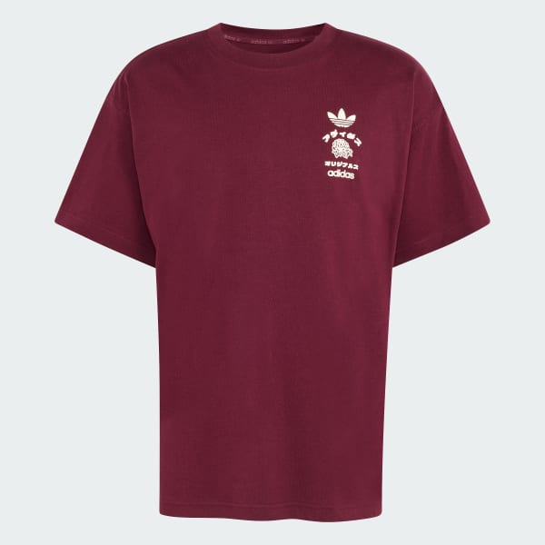 Burgundy CAMISETA JAPAN FLORALS