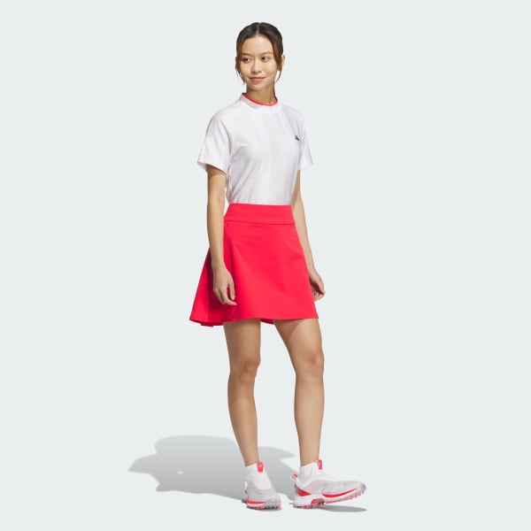 สีแดง กระโปรงพลีต Adizero