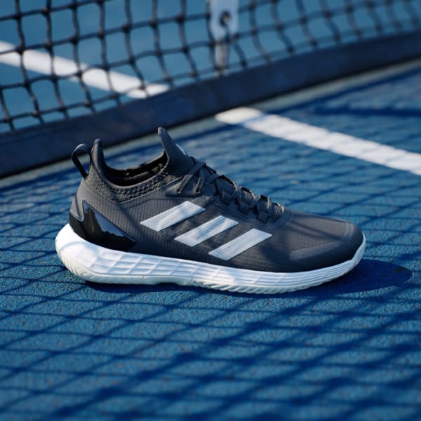 Women's adizero ubersonic 3 tennis shoes gray one and black 2025