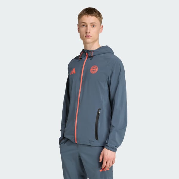 Grigio FC Bayern Tiro 25 Competition Vis Tech Giacca da viaggio