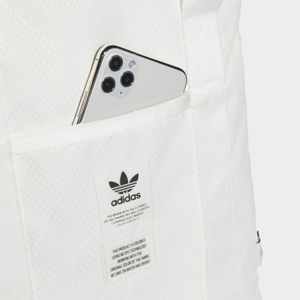 adidas Sportswear logo tote bag in off white