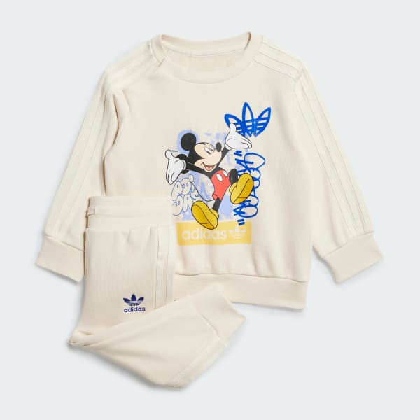 adidas x Disney Mickey Mouse Crew Set Kids White adidas UK