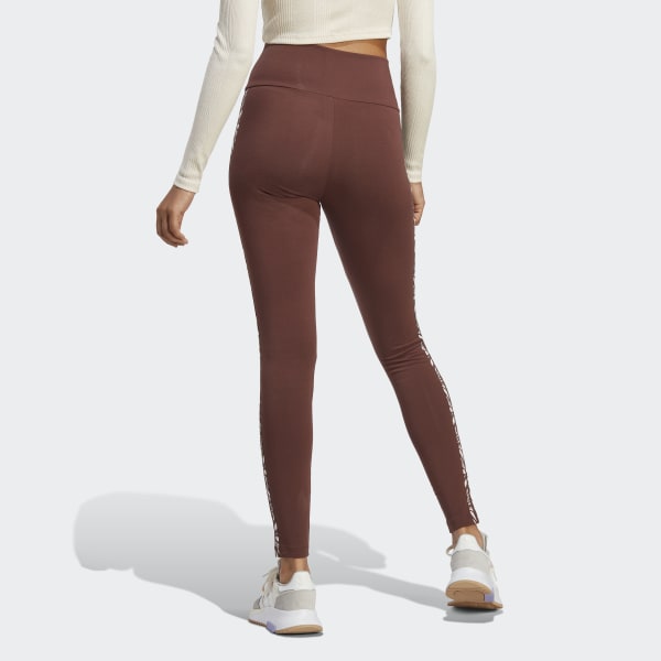 Braun Abstract Animal Print Leggings