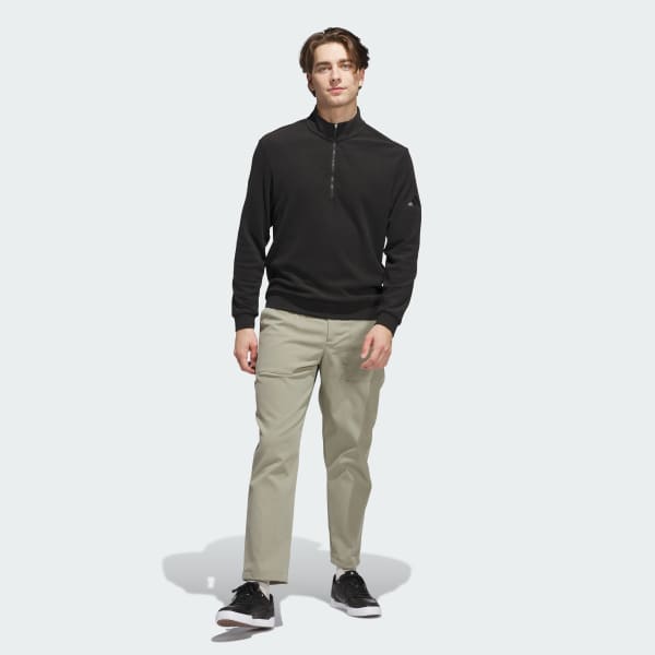 adidas Ultimate365 Terry Cloth Quarter-Zip Pullover - Black