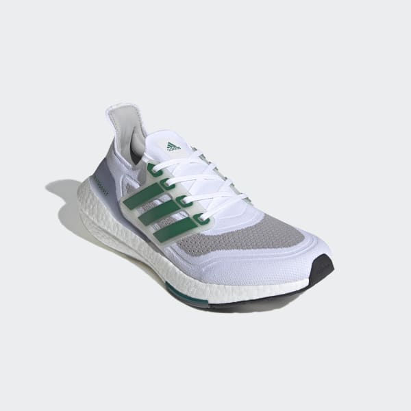 adidas ultraboost 21 white green