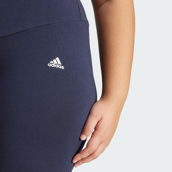 adidas Women's Plus Size Essentials High-Waisted Logo Leggings, Dark Grey  Heather/Blue Fusion, 1X : Clothing, Shoes & Jewelry 