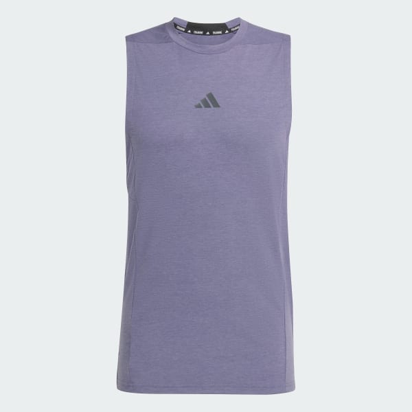 Purple Designed for Training Workout Tank Top