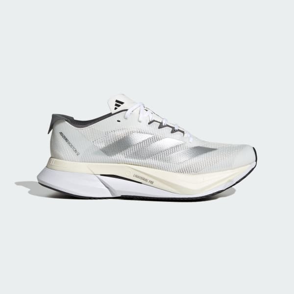 Hvit Adizero Boston 12 Sko