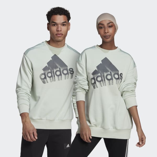 Verde Buzo Essentials Brand Love Felpa Francesa (Unisex)