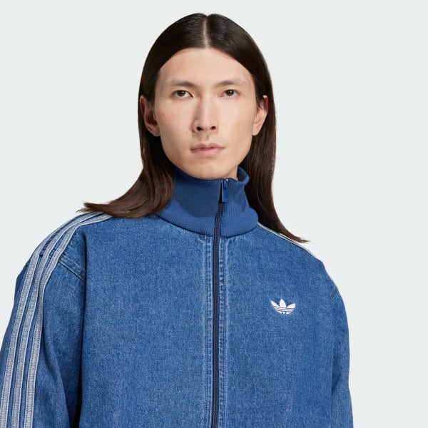 Jaqueta Adicolor Denim Firebird - Azul adidas | adidas Brasil