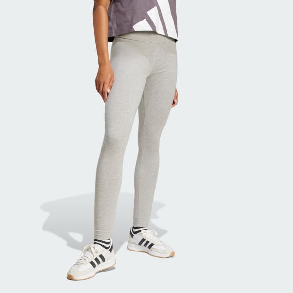 Grey Essentials Big Logo Cotton Leggings