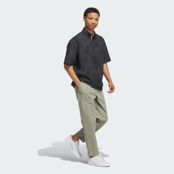 Black Go-to DWR Short Sleeve Half-Zip Pullover