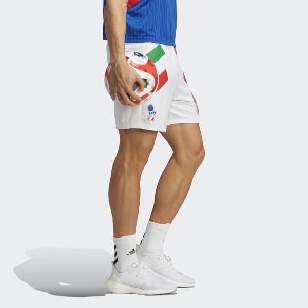 White Italy Icon Shorts
