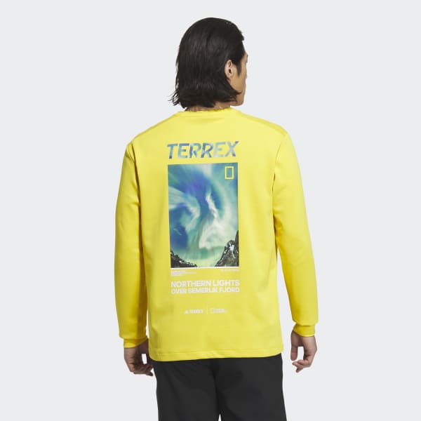 Yellow National Geographic Long Sleeve Tech Tee